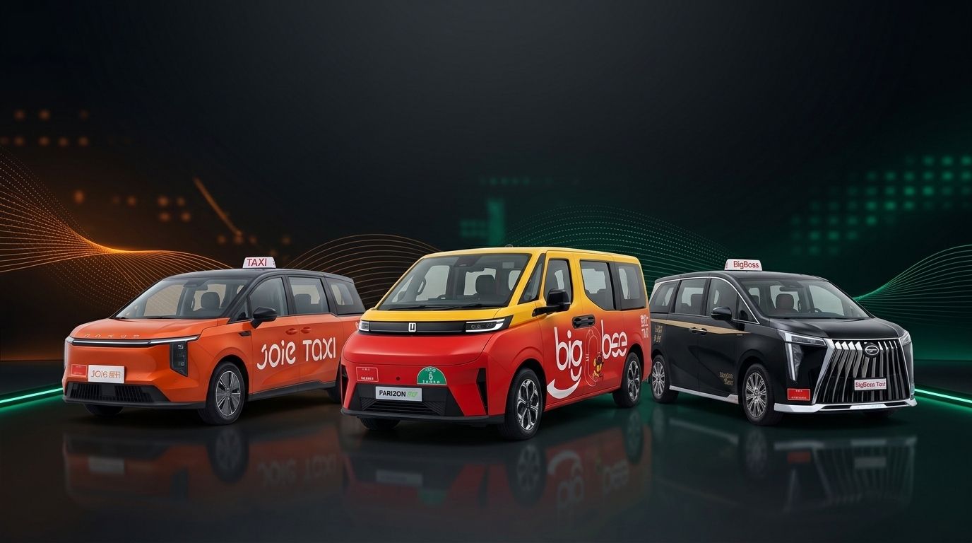 香港豪華六座位的士車隊 (MIFA 7, Big Bee, GAC E9)